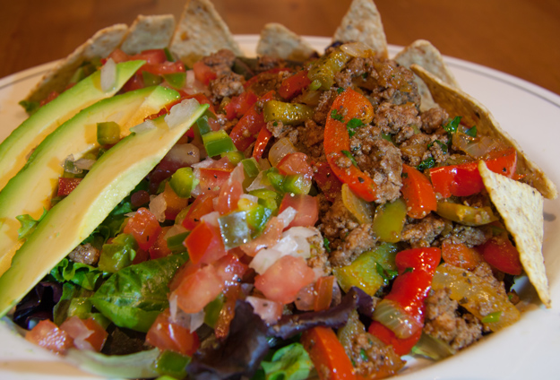spicy beef taco salad recipe